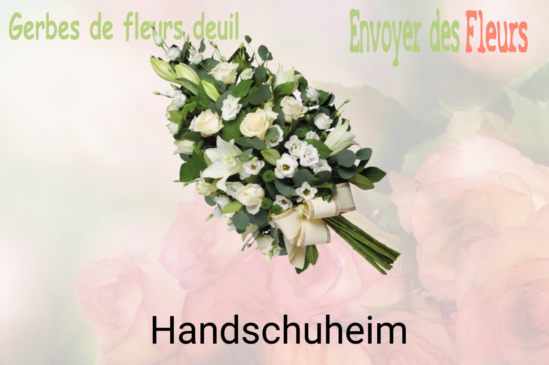 Gerbe de fleurs de deuil livrée à Handschuheim